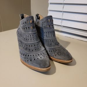 Sofft, Size 9, Denim Suede Bootie